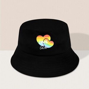 Black "Love is Love" Bucket Hat